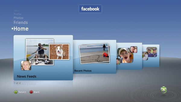 FacebookHome on Xbox 360